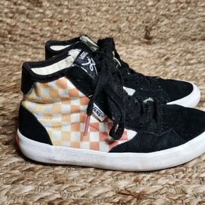 Vans Kids Little Lizzie High Top Lace Up Shoes Size 1